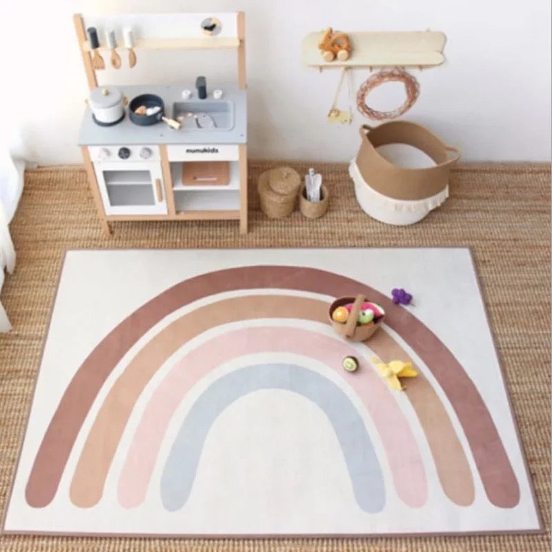 rainbow boho rug
